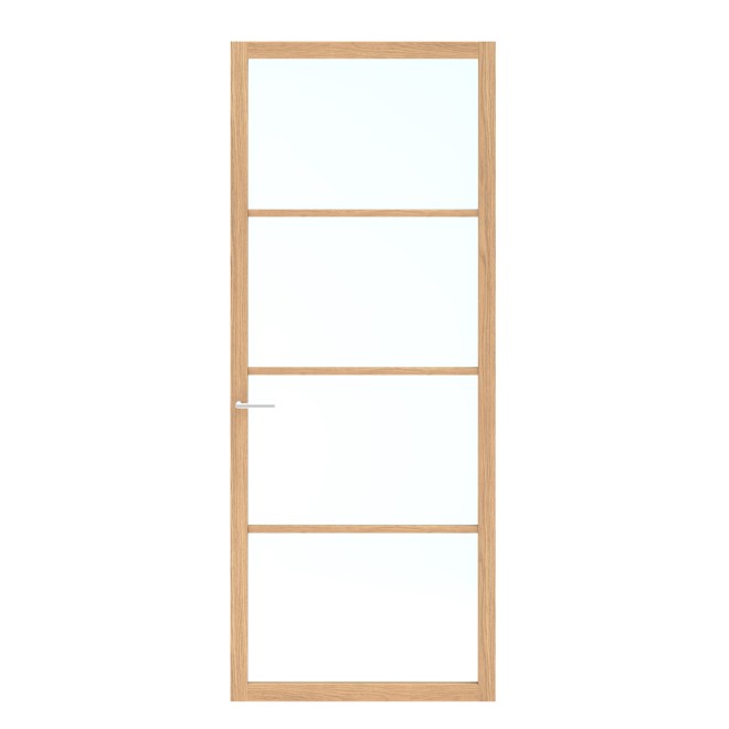 Binnendeur Skantrae SSL 14804 Blank Glas Natural Oak